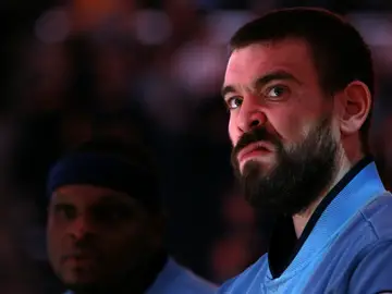 Marc Gasol, antes de un partido con los Grizzlies Marc Gasol, antes de un partido con los Grizzlies