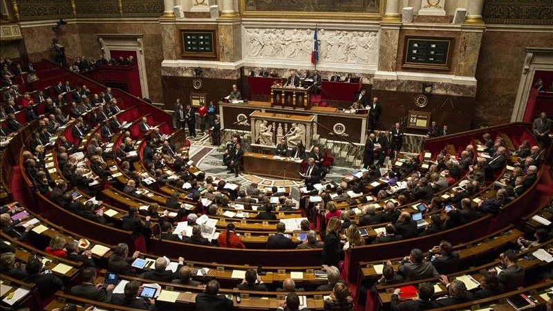 Vista general del pleno de la Asamblea Nacional francesa en París, Francia Vista general del pleno de la Asamblea Nacional francesa en París, Francia