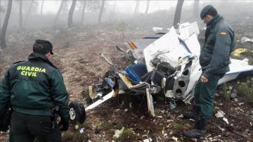 Restos de la avioneta desaparecida en Jaén