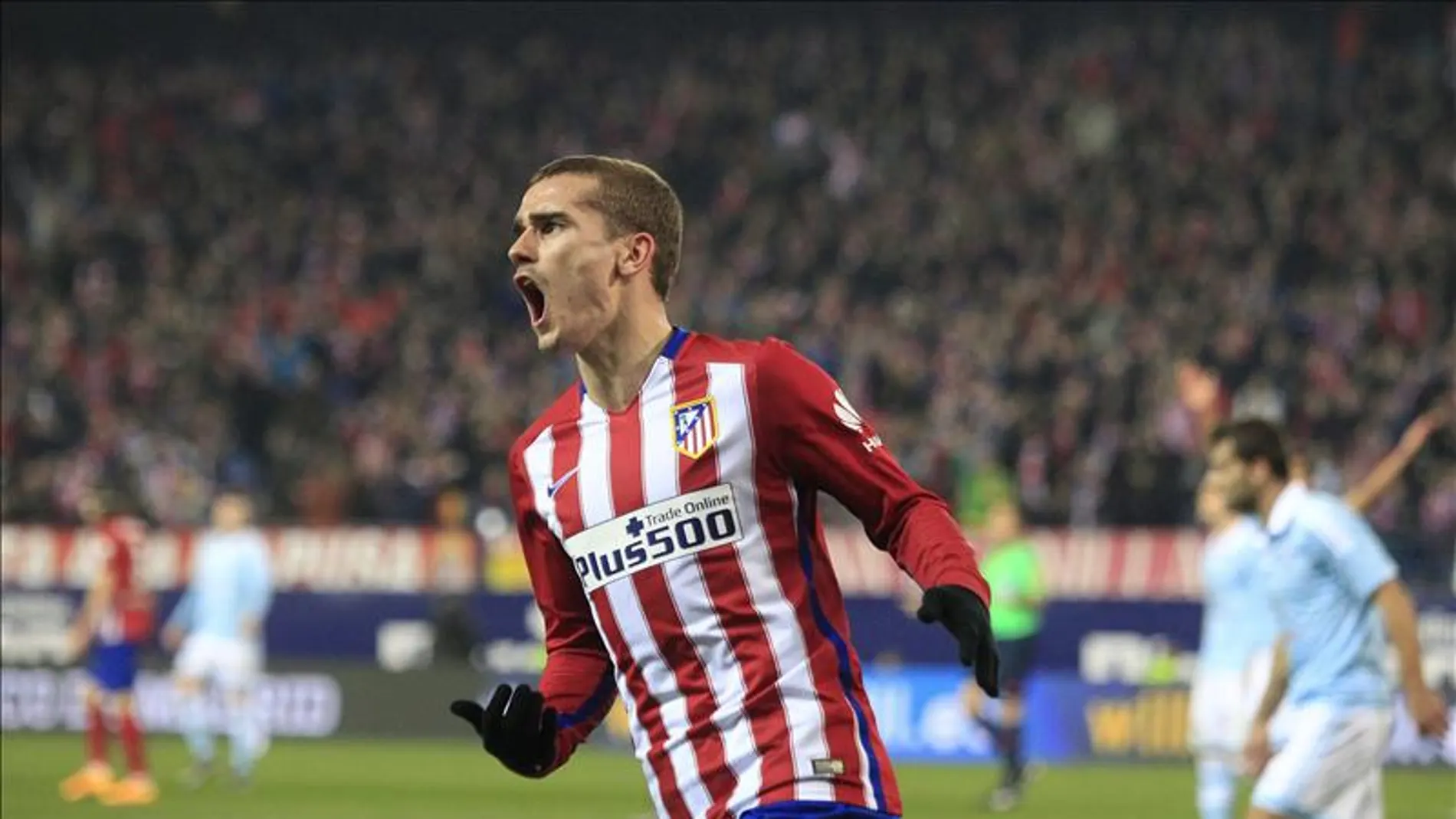 Griezmann celebra el gol de Copa ante el Celta Griezmann celebra el gol de Copa ante el Celta