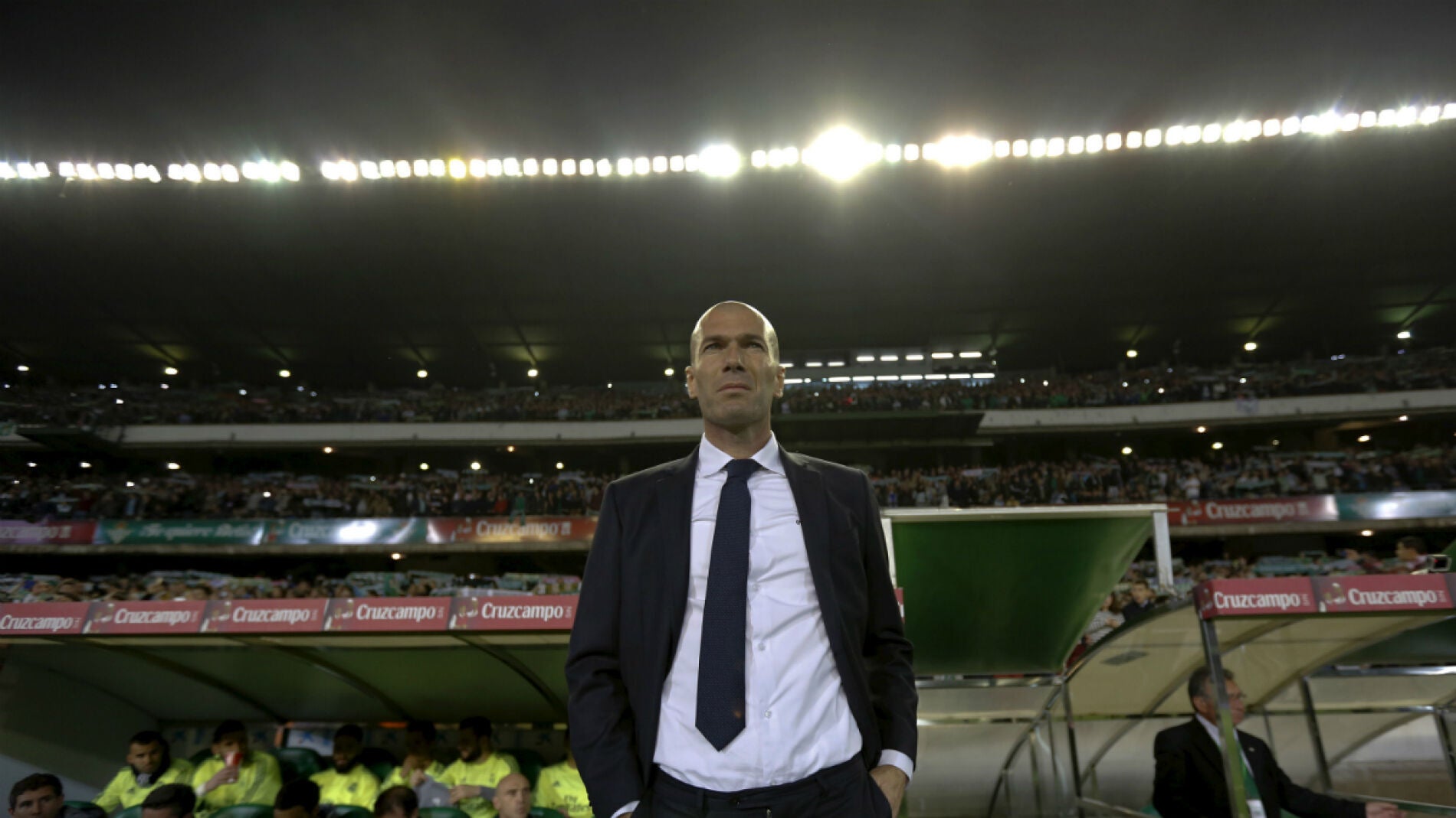 Zinedine Zidane, durante el partido contra el Betis
