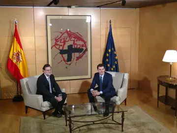 Mariano Rajoy y Albert Rivera en el Congreso Mariano Rajoy y Albert Rivera en el Congreso