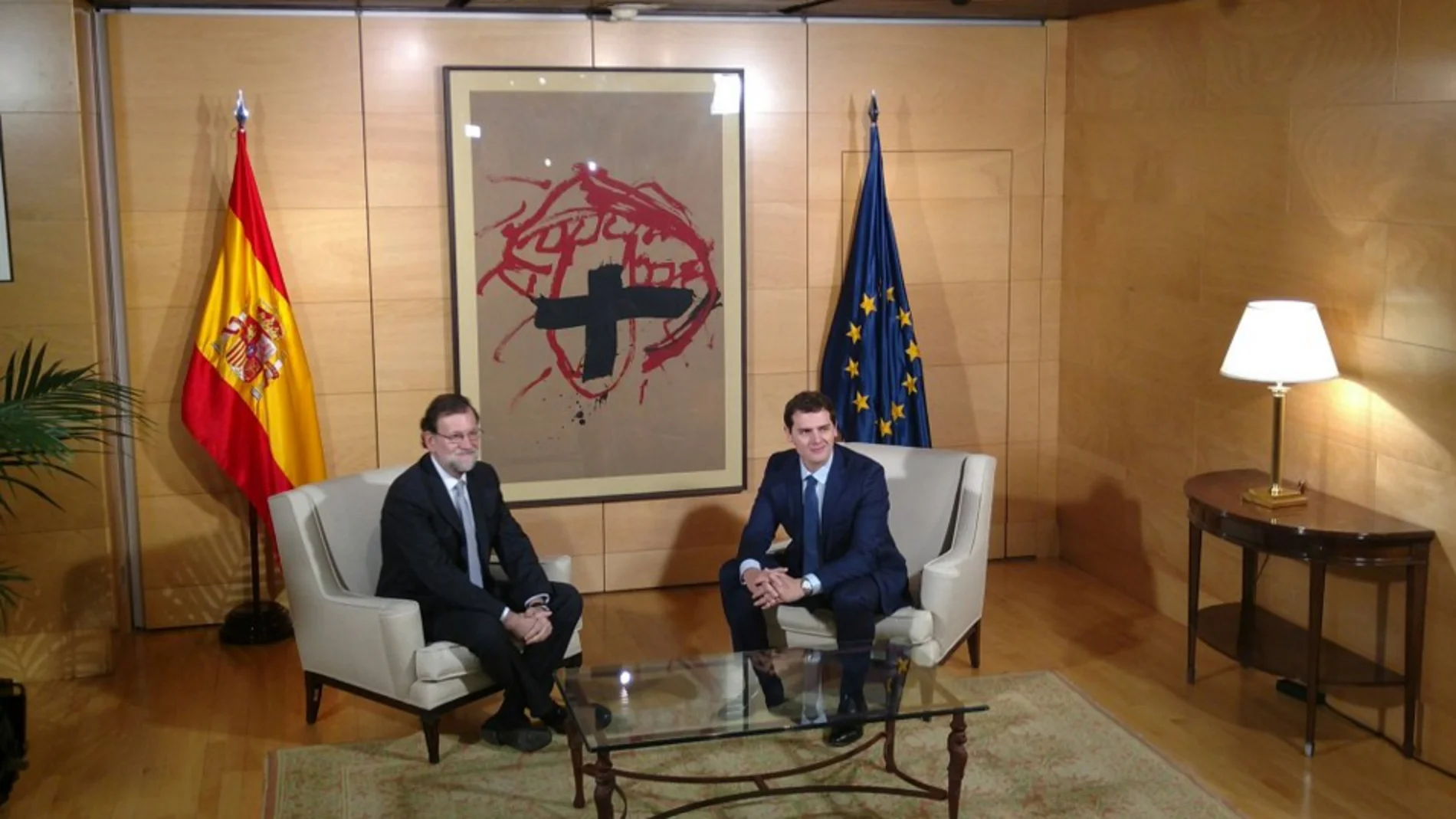 Mariano Rajoy y Albert Rivera en el Congreso Mariano Rajoy y Albert Rivera en el Congreso