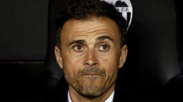 Luis Enrique, durante el partido contra el Valencia