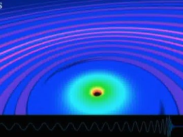 Imagen de agujeros negros y ondas gravitacionales