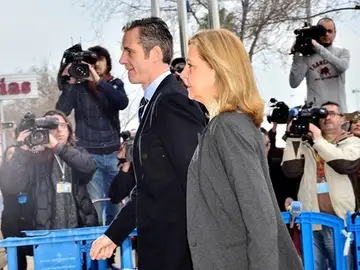 La infanta Cristina junto a Urdangarin La infanta Cristina junto a Urdangarin