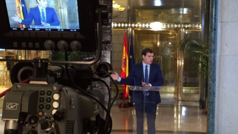 Albert Rivera en rueda de prensa