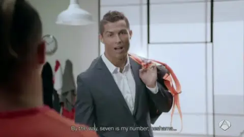 Cristiano Ronaldo, en un anuncio Cristiano Ronaldo, en un anuncio