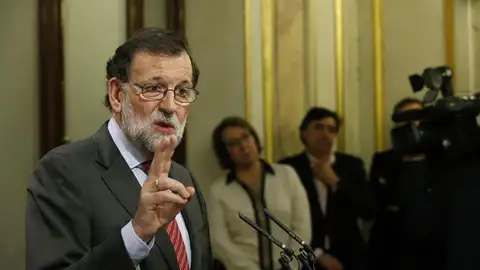 Mariano Rajoy, tras reunirse con Pedro Sánchez Mariano Rajoy, tras reunirse con Pedro Sánchez