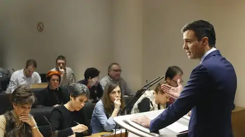 Pedro Sánchez en rueda de prensa Pedro Sánchez en rueda de prensa