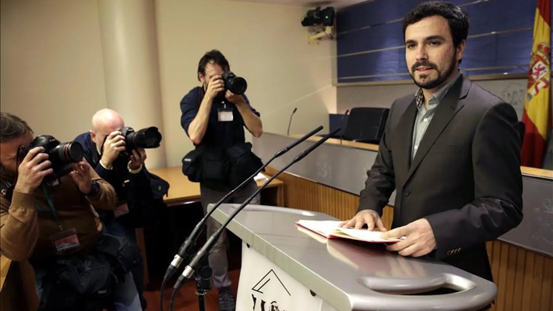 Garzón: "no puede gobernar una trama de corrupción que se presenta a elecciones" Garzón: "no puede gobernar una trama de corrupción que se presenta a elecciones"