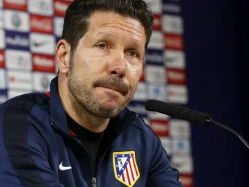 Simeone, en rueda de prensa Simeone, en rueda de prensa
