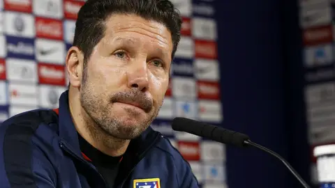 Simeone, en rueda de prensa Simeone, en rueda de prensa