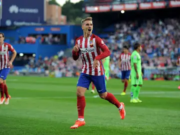 Griezmann celebra un gol ante el Getafe Griezmann celebra un gol ante el Getafe