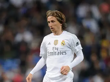 Modric, con el Real Madrid Modric, con el Real Madrid