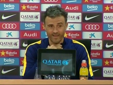 Luis Enrique, en rueda de prensa