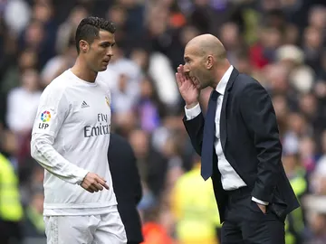 Zidane, con Cristiano Zidane, con Cristiano