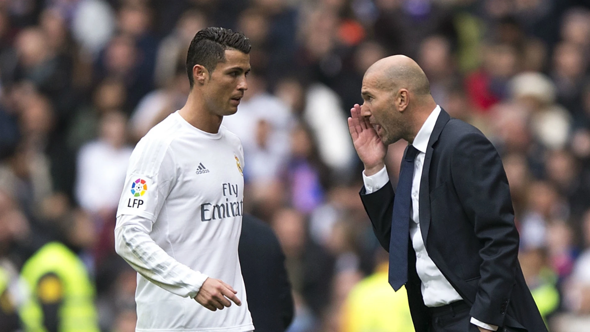 Zidane, con Cristiano Zidane, con Cristiano