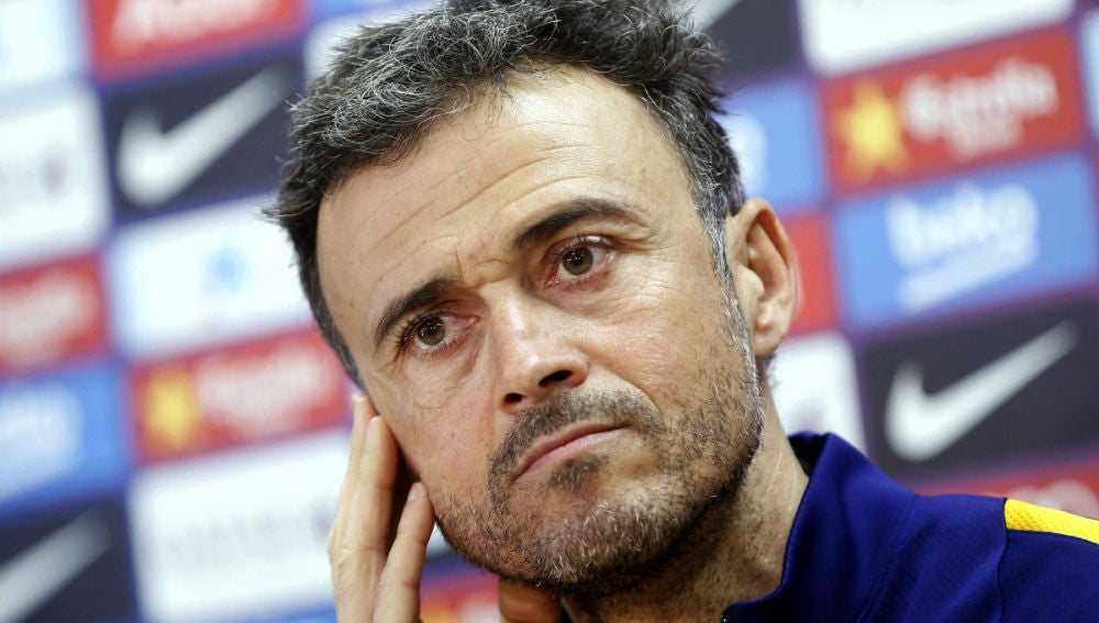 Luis Enrique, en rueda de prensa