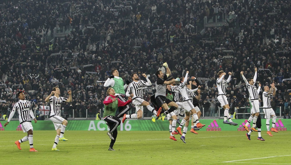 La Juventus celebra una victoria