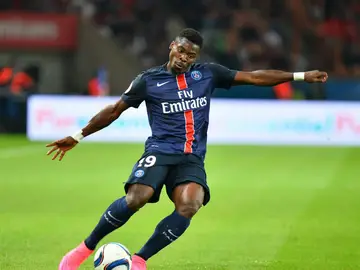 Aurier, en un partido con el PSG Aurier, en un partido con el PSG