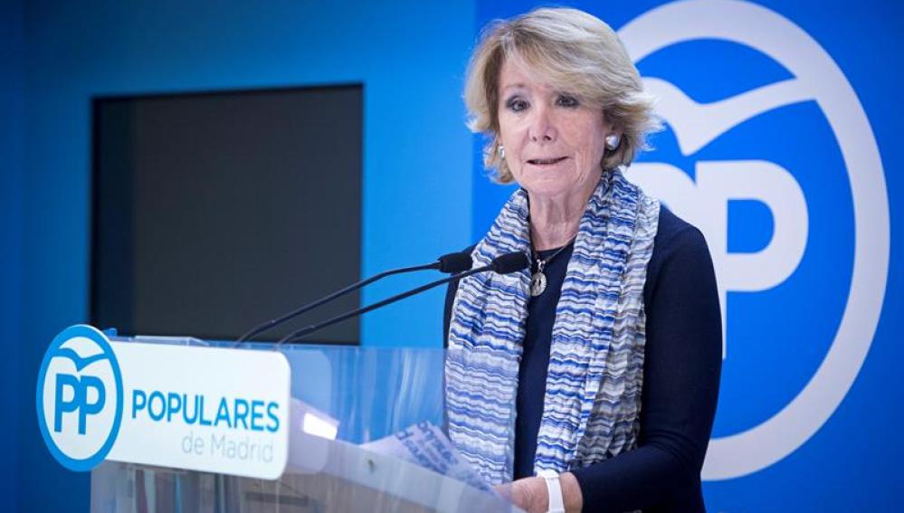 Esperanza Aguirre dimite como presidenta de la Comunidad de Madrid