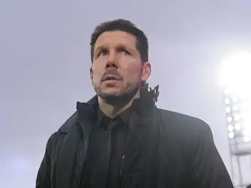 Simeone, en el Coliseum Simeone, en el Coliseum