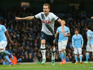Harry Kane celebra su primer gol ante el City Harry Kane celebra su primer gol ante el City