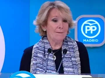 Esperanza Aguirre anuncia su dimisión Esperanza Aguirre anuncia su dimisión