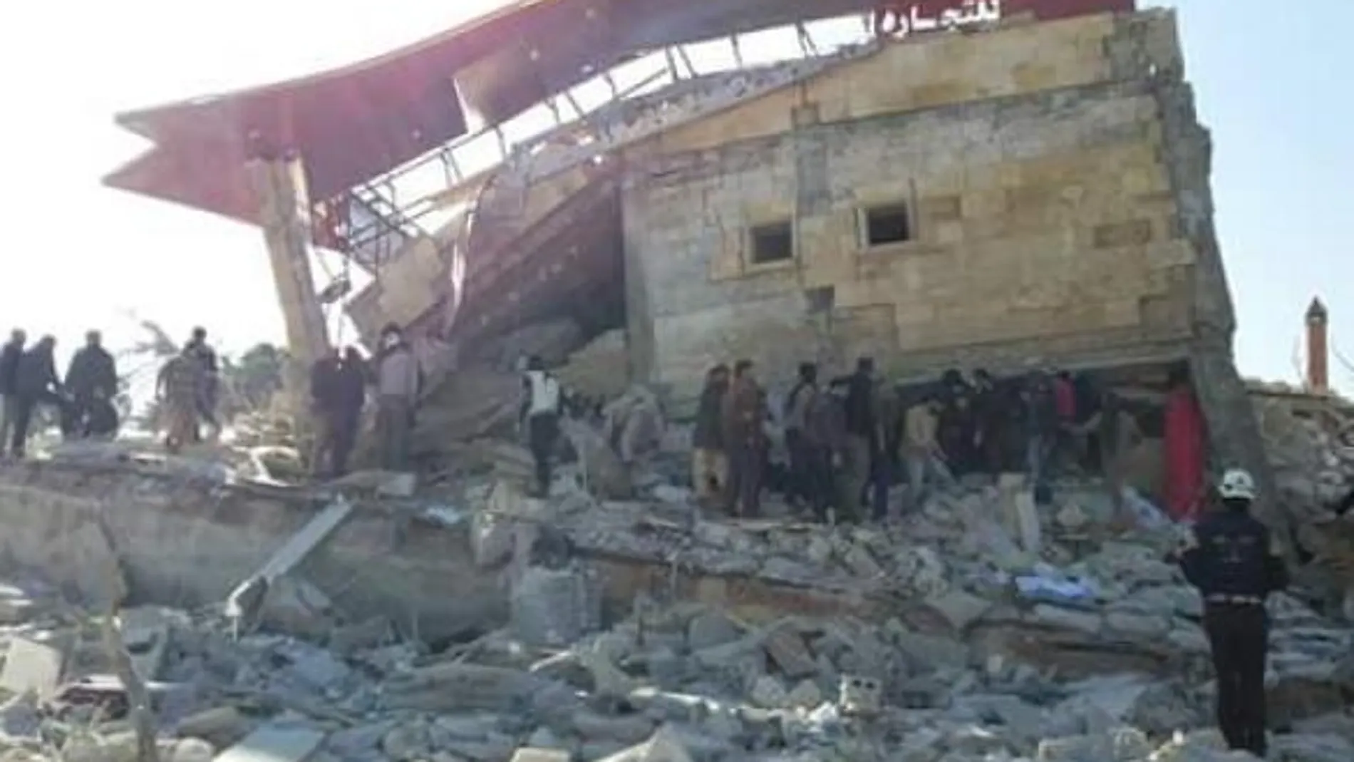 El centro de Médicos Sin Fronteras bombardeado en Siria El centro de Médicos Sin Fronteras bombardeado en Siria