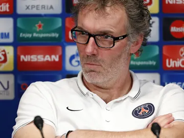 Laurent Blanc, durante la rueda de prensa Laurent Blanc, durante la rueda de prensa