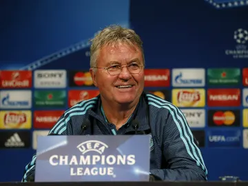 Guus Hiddink, en rueda de prensa Guus Hiddink, en rueda de prensa