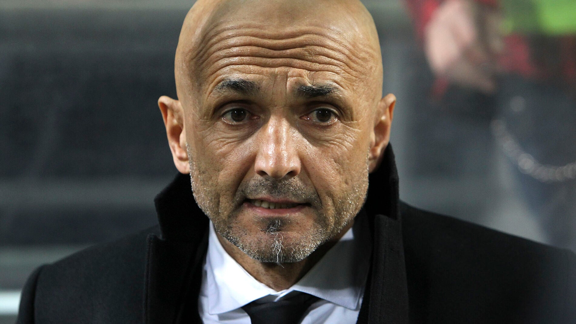 Spalletti, durante un partido de la Roma