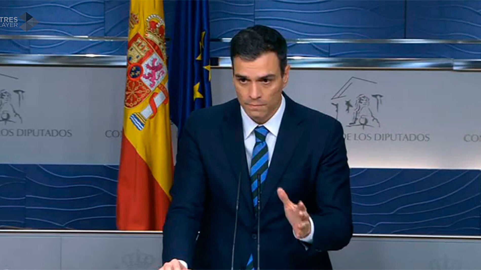Pedro S&aacute;nchez tras la reuni&oacute;n con ERC y DiL