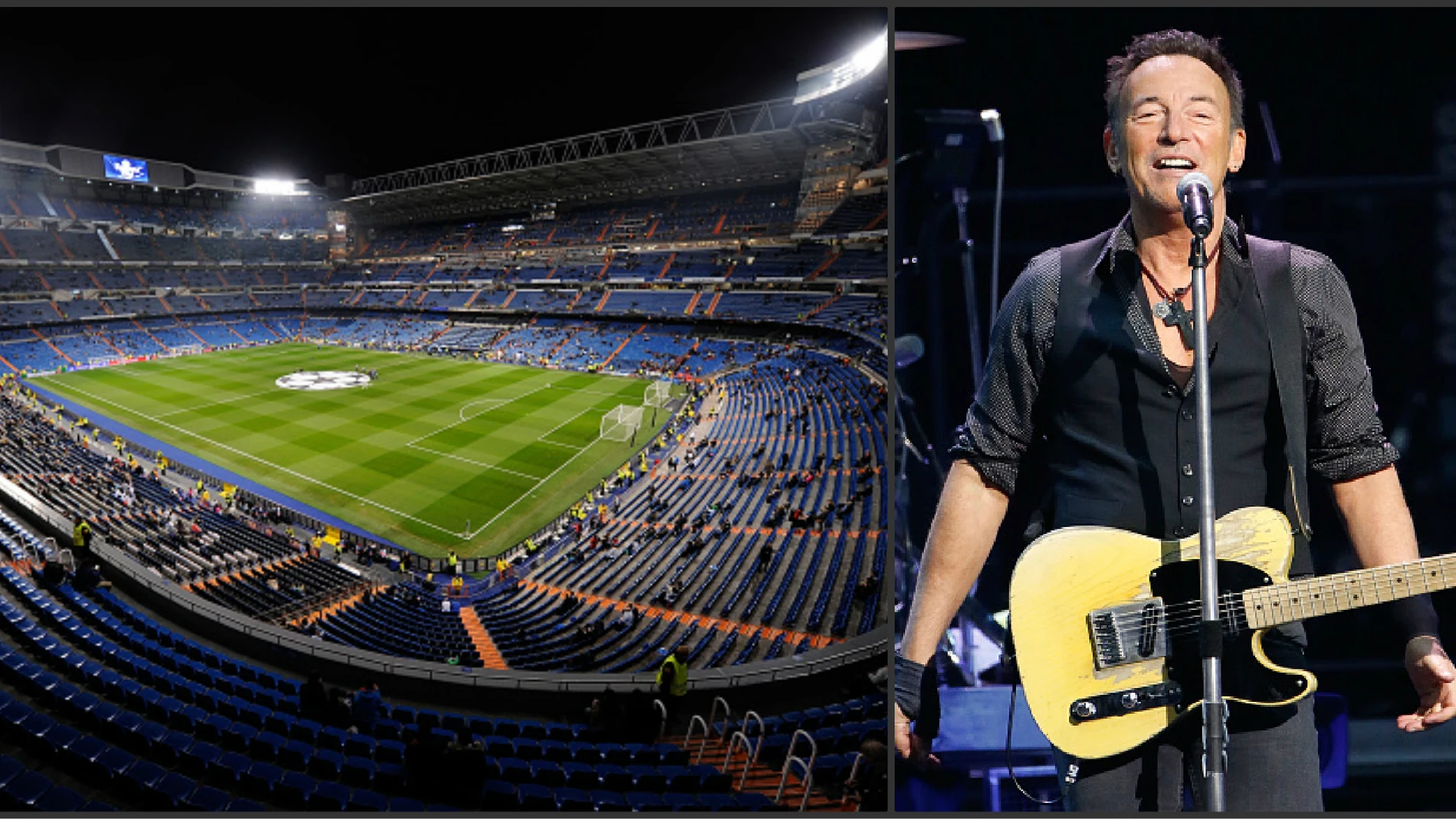 Santiago Bernabéu y Bruce Springteen Santiago Bernabéu y Bruce Springteen
