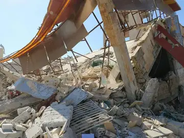 Los escombros de un hospital de MSF en Siria Los escombros de un hospital de MSF en Siria