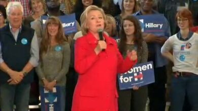 Hillary Clinton 'ladra' para denunciar las mentiras de los republicanos 