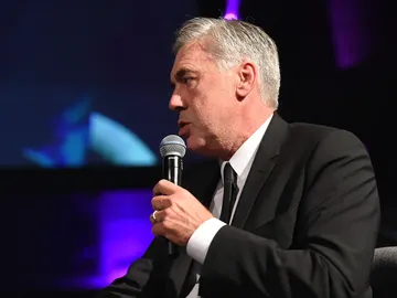 Carlo Ancelotti durante una charla Carlo Ancelotti durante una charla