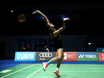 Carolina Marín durante un partido Carolina Marín durante un partido