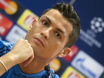 Cristiano Ronaldo, durante la rueda de prensa Cristiano Ronaldo, durante la rueda de prensa