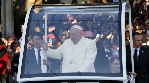 El Papa Francisco, durante su viaje a M&eacute;xico