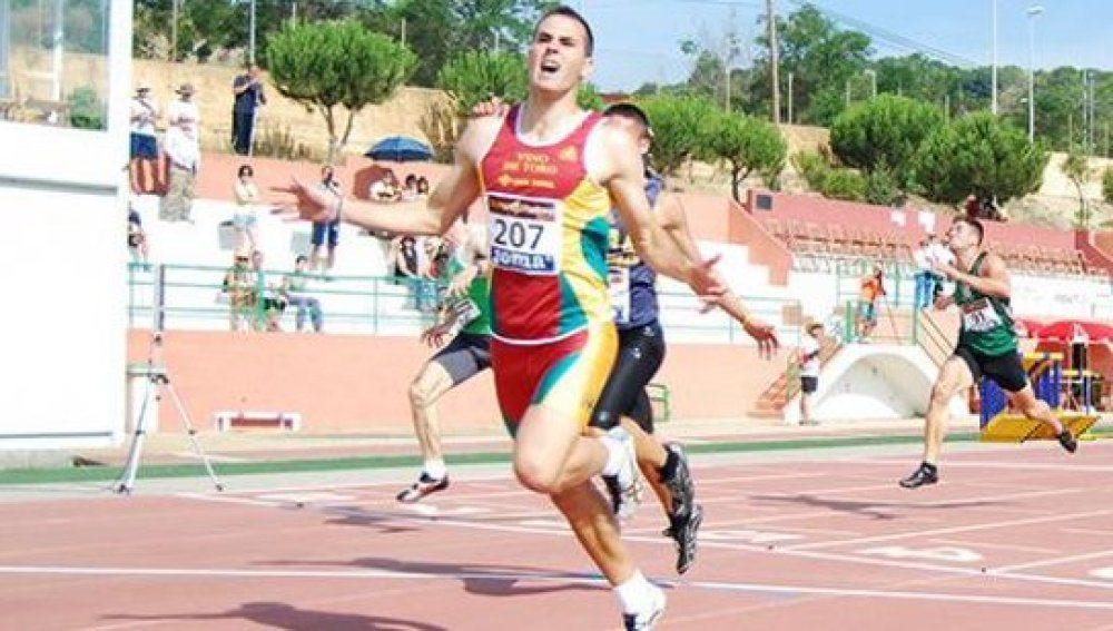 Diego Barranco, durante una carrera