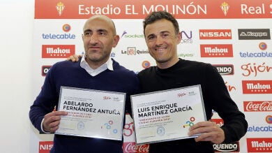  Luis Enrique y Abelardo, designados embajadores de Gijón