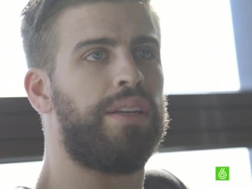 Gerard Piqué, durante una entrevista