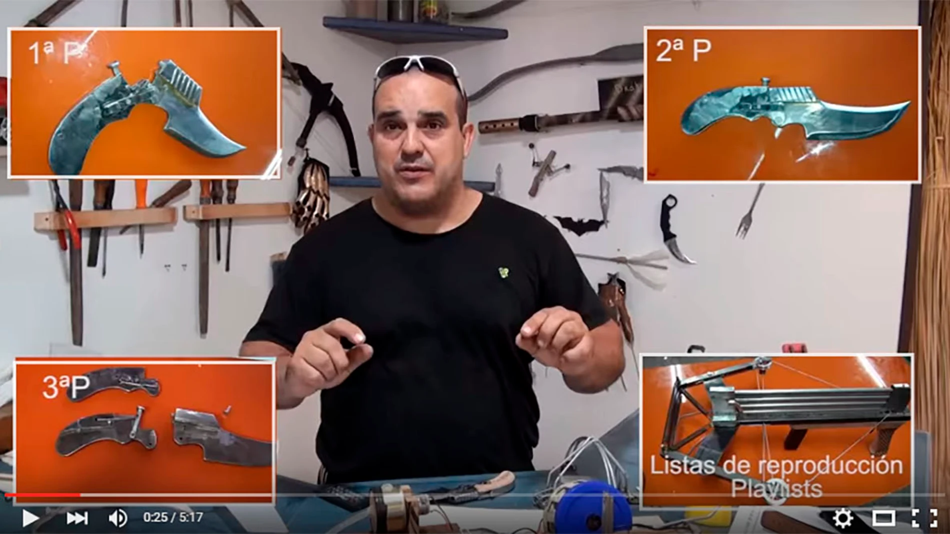 Subía vídeos a Youtube para enseñar a fabricar armas Subía vídeos a Youtube para enseñar a fabricar armas