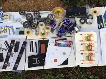 Material incautado por la Policía Nacional Material incautado por la Policía Nacional