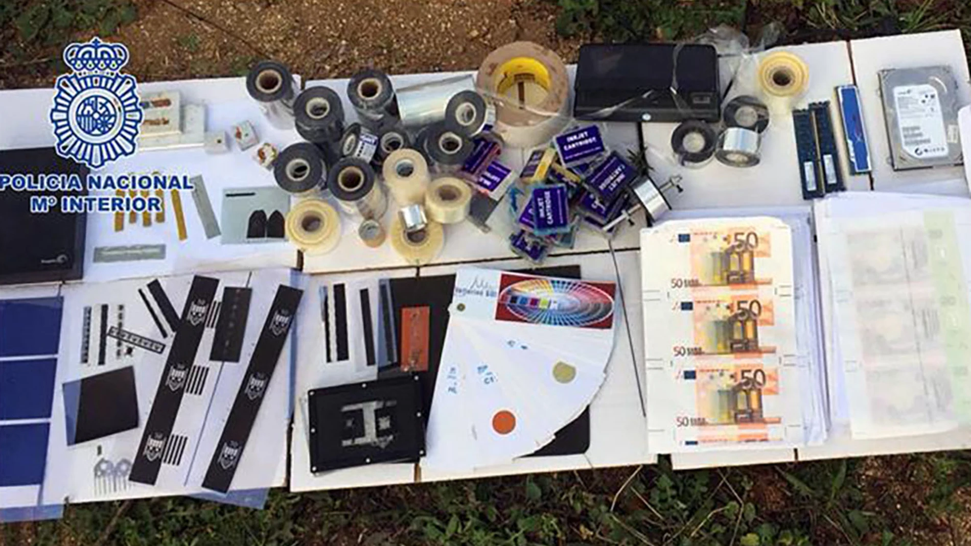 Material incautado por la Policía Nacional Material incautado por la Policía Nacional