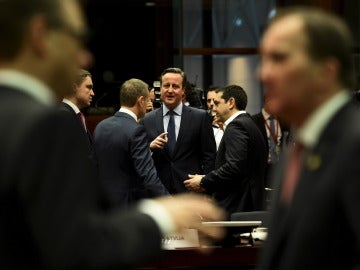 David Cameron, en la cumbre de líderes de la UE
