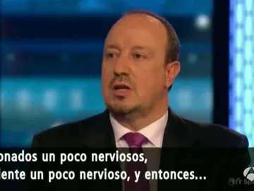 Rafa Benítez, durante la entrevista en 'BT Sport' Rafa Benítez, durante la entrevista en 'BT Sport'