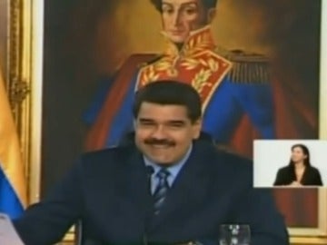 Nicolás Maduro, durante su discurso